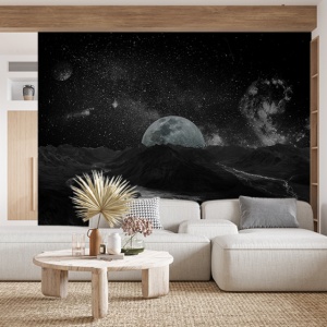 Foto tapet Rocky moon
