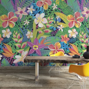Fototapet - Exotic colorful flowers (FTD1000289)