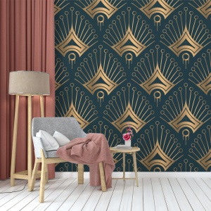Fototapet - Golden art deco 3 (FTD1000305) - Img 3
