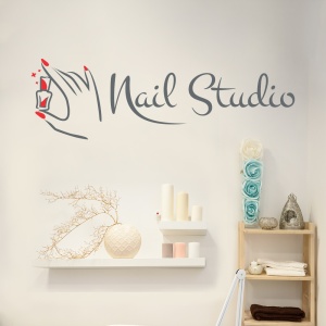 Nail studio (modern font, two colors) - Img 3