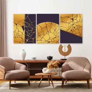 Set 3 Tablouri - Modern Kintsugi - Img 2