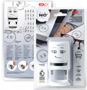 Set NIO Monogram - Stampila Rotunda R40 cu litere - Img 3