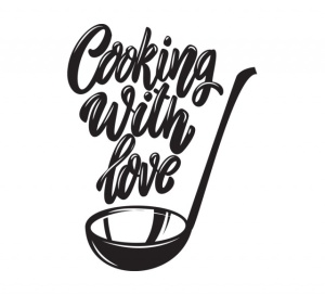 Sticker Bucatarie - Cooking with love - Img 2