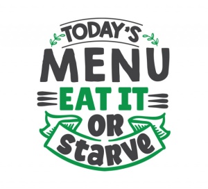 Sticker Bucatarie - Eat or starve - Img 2