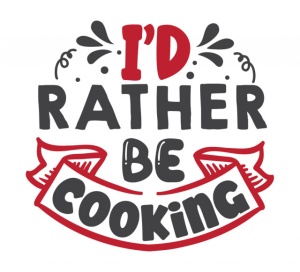 Sticker Bucatarie - I'd rather be cooking - Img 2