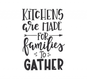 Sticker Bucatarie - Kitchens are for families - Img 2