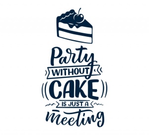 Sticker Bucatarie - Party without a cake - Img 2