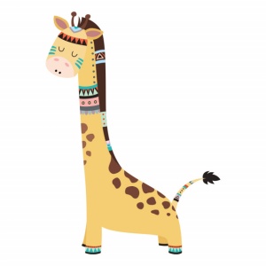 Sticker Copii - Indie giraffe - Img 2
