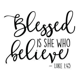Sticker De Perete Blessed Is She Who Believe - Img 2