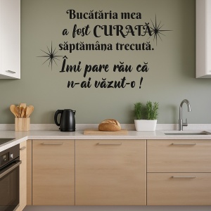 Sticker De Perete Bucatarie Curata