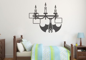Sticker De Perete Liliac Candelabru