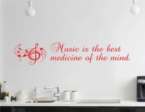 Sticker De Perete Music Is The Best Medicine - Img 3