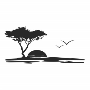 Sticker De Perete Safari Sunset Africa - Img 3