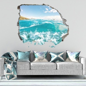 Sticker De Perete Valurile Oceanului 3d - Img 2