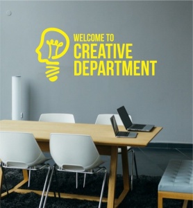 Sticker De Perete Welcome To Creative Department - Img 2