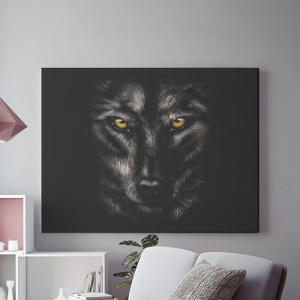 Tablou Canvas Black Dog