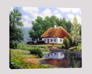 Tablou Canvas Efect Pictura - Casa La Tara
