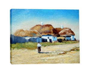 Tablou Canvas Efect Pictura Ulita Satului