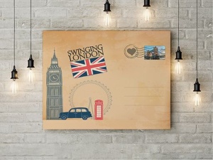 Tablou Canvas Greetings From London - Img 3