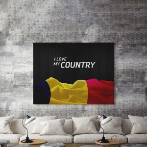Tablou Canvas I Love My Country - Img 4