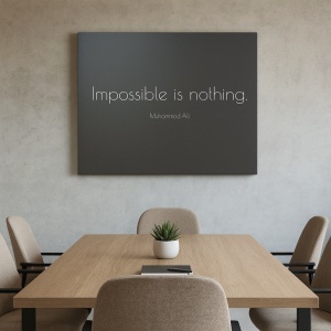 Tablou Canvas - Impossible Is Nothing