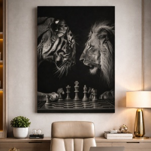 Tablou Canvas Inspirațional - Confruntarea fiarelor