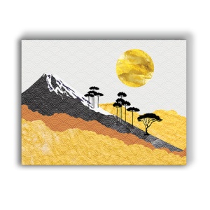 Tablou Canvas Japanese Golden Pattern - Img 3