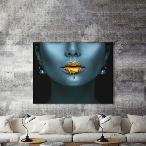 Tablou Canvas Liquid Gold - Img 4