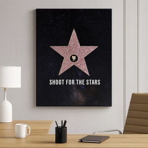 Tablou Canvas Motivational - Shoot for the stars (Hollywood)