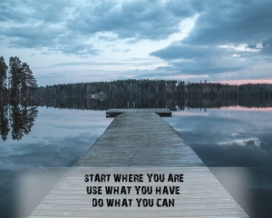Tablou Canvas Motivational - Start Where You Are - Img 3