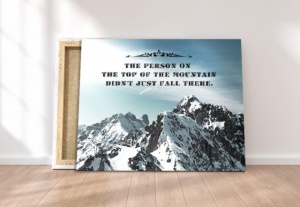 Tablou Canvas Motivational - Top Of The Mountain - Img 5