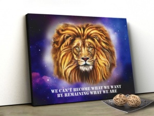 Tablou Canvas Motivational - Wise Lion
