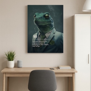 Tablou Canvas Personalizat - Business Animals - Chameleon