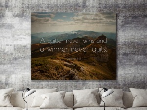 Tablou Canvas - Quitter And Winner - Img 2