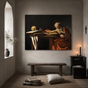 Tablou Canvas "Saint Jerome Writing" - Sfântul Ieronim scriind