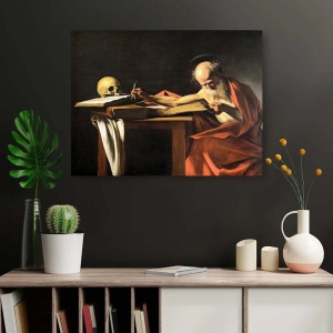Tablou Canvas "Saint Jerome Writing" - Sfântul Ieronim scriind - Img 4