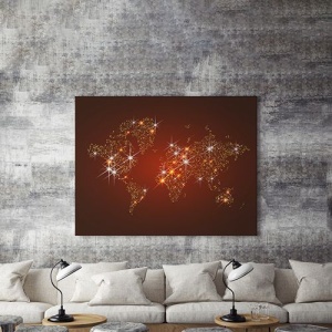 Tablou Canvas Shining Map - Img 3