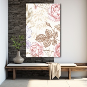 Tablou canvas - Textured Vintage Roses (Floral 111) - Img 4