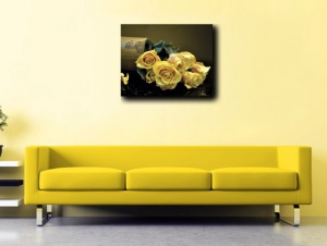 Tablou Canvas - Trandafiri Galbeni 01 - Img 3