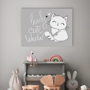 Tablou Copii - Lovely Cute Cat - Img 3