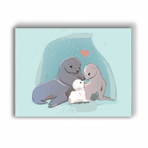 Tablou Copii - Seal Family - Img 3