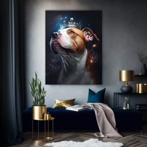 Tablou Dog with star crown - Img 2
