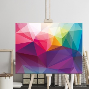 Tablou Hexagonal rainbow - Img 3