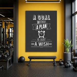 Tablou Motivational - A Goal Without A Plan
