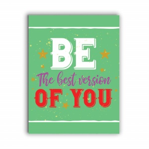 Tablou Motivational - Be The Best Version Of You (Typography) - Img 4