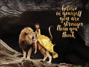 Tablou Motivational - Believe, You Are Stronger Than You Think - Img 3