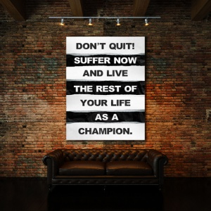 Tablou Motivational - Don't Quit (Ripped Paper) - Img 2