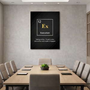 Tablou Motivational - Execution (element)