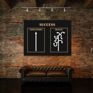 Tablou Motivational - Expectation And Reality - Img 4
