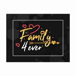 Tablou Motivational - Family 4 ever - Img 2